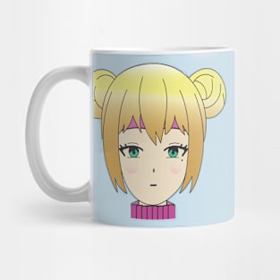 ANIME BLONDE GIRL GREEN EYES DESIGN Mug